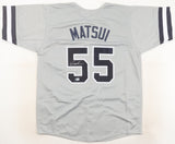 Hideki Matsui Signed New York Yankees Gray Road Jersey (Beckett) "Godzilla"