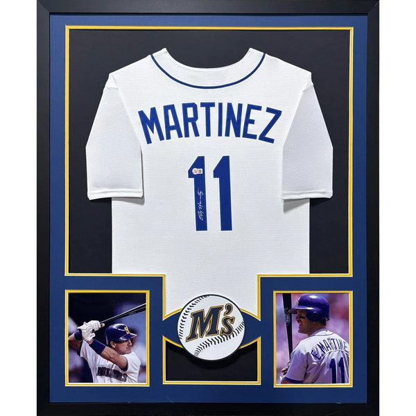 Edgar Martinez Autographed Signed Framed Seattle Mariners Jersey BECKETT