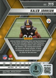 Kaleb Johnson Autographed Steelers 2025 Panini Mosaic #315 Card Beckett 56979