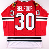 Ed Belfour Signed Chicago Blackhawks Jersey (JSA COA) NHL Career 1989-2008 / HOF