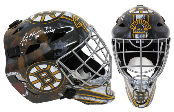 Gerry Cheevers Signed Boston Bruins Replica Goalie Mask w/The Mask -SCHWARTZ COA