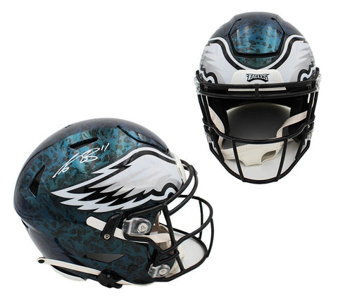 AJ Brown Signed Philadelphia Eagles Speed Flex Authentic Custom NFL Helmet