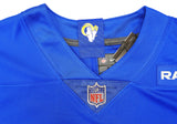 RAMS PUKA NACUA AUTOGRAPHED BLUE NIKE ON FIELD JERSEY L FANATICS HOLO 230009