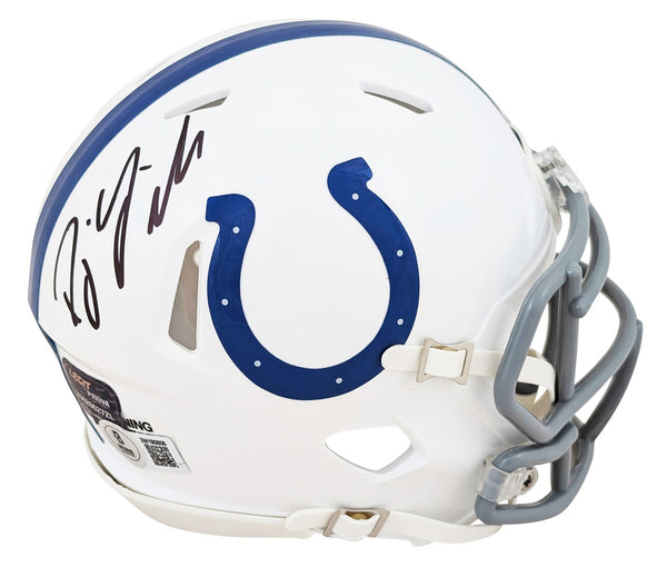 Colts D.J. Giddens Authentic Signed Speed Mini Helmet Autographed BAS Witnessed
