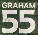 Brandon Graham Milton Williams Philadelphia Signed Green Football Jersey BAS