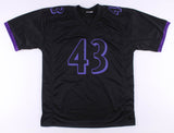Justice Hill Signed Baltimore Ravens Jersey Inscibd God Bless America (JSA COA)