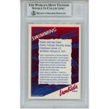 Amy Van Dyken Signed Olympic Swimming 97 Iron Kids Bread Card Slab Beckett 56134