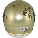 Michael Westbrook Signed Colorado Buffaloes Mini Helmet 64 Yd TD Beckett 50806