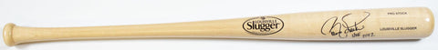 Barry Larkin Autographed Blonde Rawlings Pro Baseball Bat w/HOF - Beckett W Holo