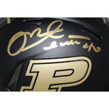 Mike Alstott Signed Purdue Boilermakers Black Mini Helmet Beckett 42047
