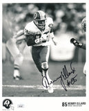 Henry Ellard Autographed 8x10 B/W Team Photo Washington Redskins JSA