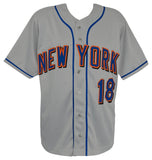 Moises Alou (NY METS) Signed Grey Custom Baseball Jersey - (SCHWARTZ SPORTS COA)
