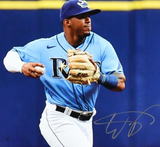 Wander Franco Signed 16x20 Tampa Bay Ray Photo (MLB Player Hologram) Shortstop