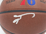 ALLEN IVERSON AUTOGRAPHED COMPOSITE LEATHER 76ERS LOGO BASKETBALL BECKETT 243643