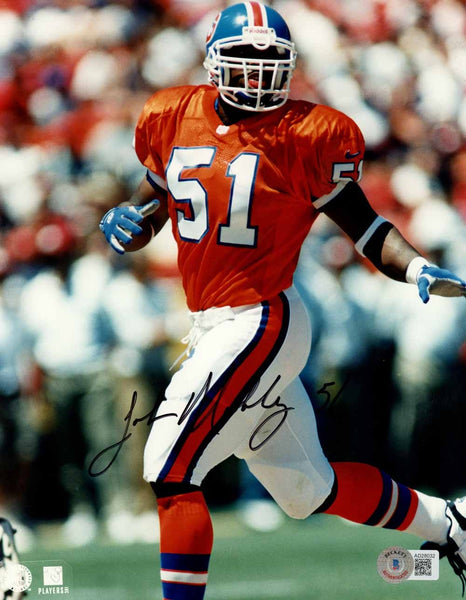 John Mobley Autographed/Signed Denver Broncos 8x10 Photo BAS 51101
