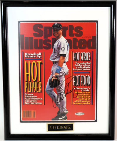 Alex Rodriguez Autographed Sports Illustrated Magazine - Framed 12x15 | UDA COA