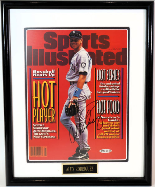 Alex Rodriguez Autographed Sports Illustrated Magazine - Framed 12x15 | UDA COA
