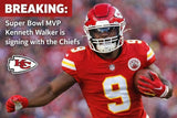 Kenneth Walker III Signed 35' x 43" Kansas City Chiefs Framed Jersey (Beckett)