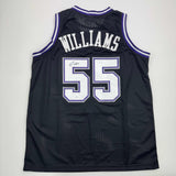 Autographed/Signed JASON WILLIAMS Sacramento Black Jersey PSA/DNA COA