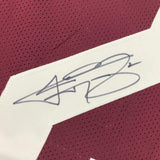 Autographed/Signed Johnny Manziel Texas A&M Maroon Stat Jersey JSA COA