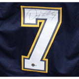 Doug Flutie Autographed/Signed Pro Style Size XL Jersey Blue Beckett 42555