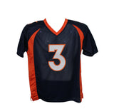 Drew Lock Autographed/Signed Pro Style Blue XL Jersey Beckett BAS 33707