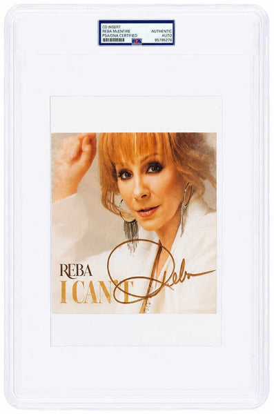 Reba McEntire Signed 'I Can't' 6x6 CD Insert (In Gold) - (PSA Encapsulated)