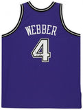 Chris Webber Kings Signed Purple 1998-99 Mitchell & Ness Jersey