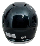 Zack Baun Signed/Auto Green Full Size Speed Replica Helmet Eagles Beckett 198920