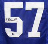Dermontti Dawson Autographed College Style XL Blue Jersey Beckett 41015