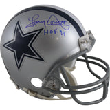 Tony Dorsett Autographed Dallas Cowboys VSR4 Mini Helmet Beckett Witness 49227