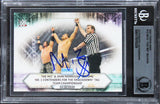 Mike "The Miz" Mizanin Signed 2021 Topps WWE Miz Def. Kingston #4 Card BAS Slab