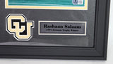 Rashaan Salaam Autographed 8x10 Colorado Buffalos Deluxe Framed Photo - BAS COA