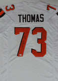 Browns JOE THOMAS Signed Custom Replica White Jersey AUTO w/ "HOF 2023" - JSA