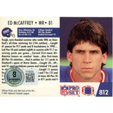 Ed McCaffrey Autographed/Signed 1991 Pro Set #812 Trading Card Beckett 59209