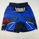 Autographed/Signed Bo Nickal Blue UFC MMA Trunks Shorts Beckett BAS COA