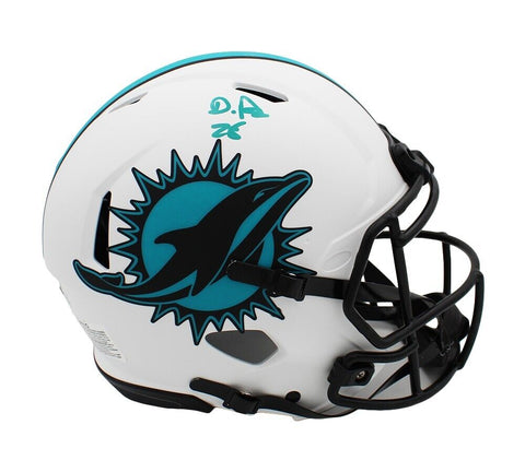 De'Von Achane Signed Miami Dolphins Speed Authentic Lunar NFL Helmet