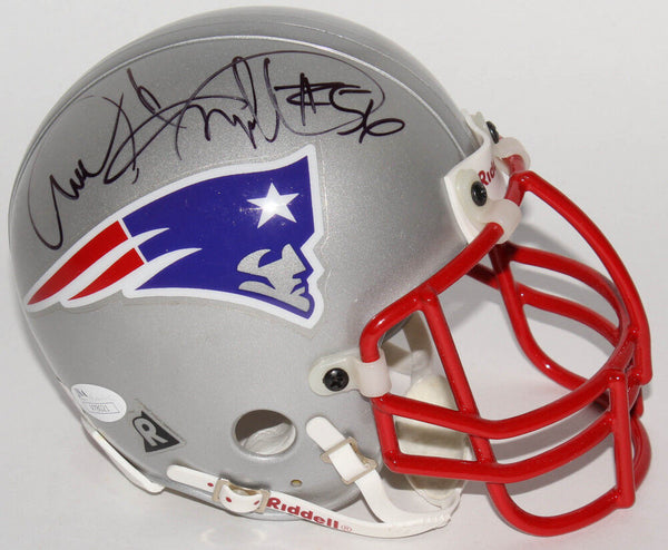 Andre Tippett Signed Patriots Mini Helmet (JSA COA) Super Bowl XX Linebacker HOF