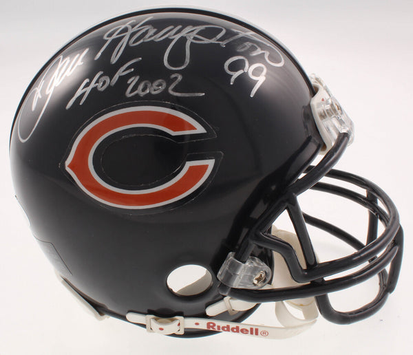 Dan Hampton Signed Chicago Bears Mini-Helmet Inscribed "HOF 2002"(JSA COA) D.E