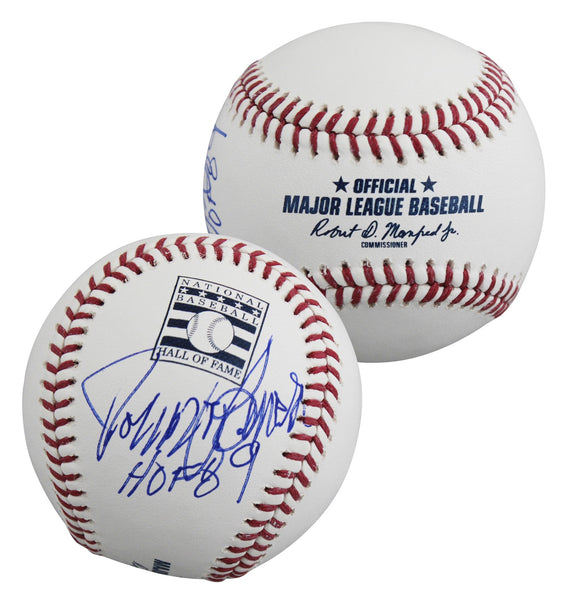 Reds Johnny Bench "HOF 89" Signed Hall OF Fame Logo Oml Baseball BAS #BY103710