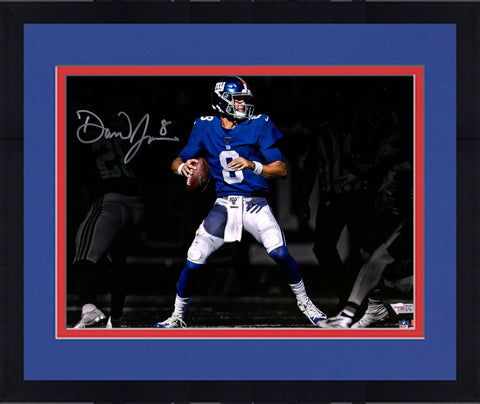 Framed Daniel Jones New York Giants Signed 11x14 Spotlight Photo