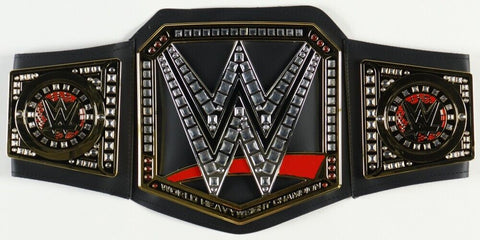 Replica WWE Championship Belt Signed by 5 with Multiple Inscriptions See Photos