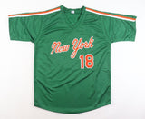 Darryl Strawberry Signed New York Mets St. Patrick's Day Spring Jersey (JSA COA)