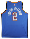 Thunder Shai Gilgeous-Alexander Signed Blue Nike Icon Ed. Jersey PSA #AQ71734