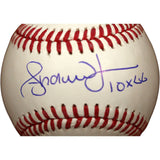 Andruw Jones Autographed Atlanta Braves OML Baseball 10 GG Beckett Witness 51659