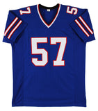 A.J. Epenesa Authentic Signed Blue Pro Style Jersey Autographed BAS Witnessed