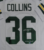 Packers NICK COLLINS Signed White Custom Replica Jersey AUTO w/ SB XLV CHAMP JSA