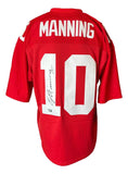 Eli Manning Signed New York Giants M&N 2004 Red Legacy Jersey Fanatics
