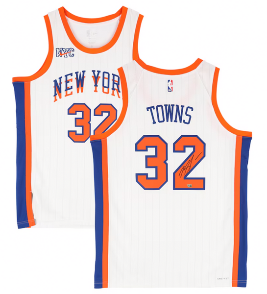 Karl-Anthony Towns Autographed Knicks Nike 2024-25 City Edition Jersey Fanatics