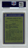 Roger Staubach Autographed 1972 Topps #139 Rookie Card SB MVP PSA Slab 43553